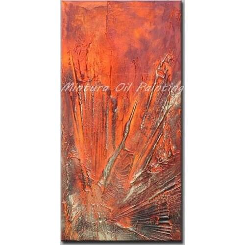 Mintura Painting Hand-Painted Abstract Oil Paintings on Canvas Wall Art Wall Picture For Living Room Home Decoration No Frame