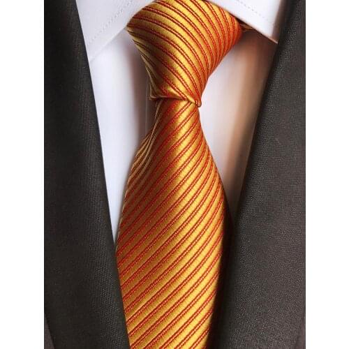 8cm Men Necktie Luxury Shinny Gold Ties for Stage Show Party