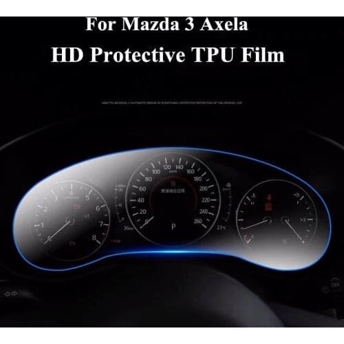StickerFor Mazda 3 Axela Interior Car Instrument Panel Screen Protector Car Dashboard Membrane Protective TPU Film Accessories