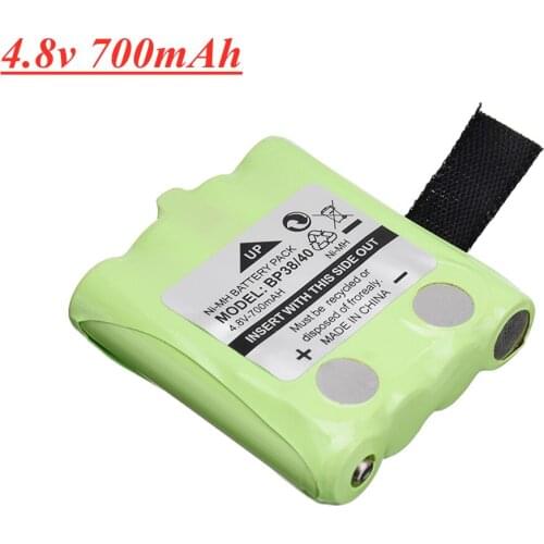 4.8V 700MAH NI-MH Battery For Uniden BP-38 BP-40 BT-1013 BT-537 For MOTOROLA TLKR T4 T5 T6 T7 T8 Series Model