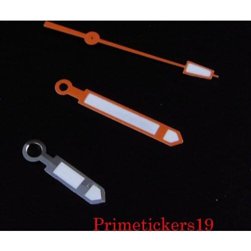 New orange watch hand fit miyota 8215 mingzhu 2813 automatic movement green luminous watch accessories