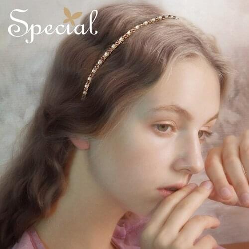 Special anti-skid durable hair decoration temperament headgear fine hair hoop hair clip hairpin beautiful cute students S1923H