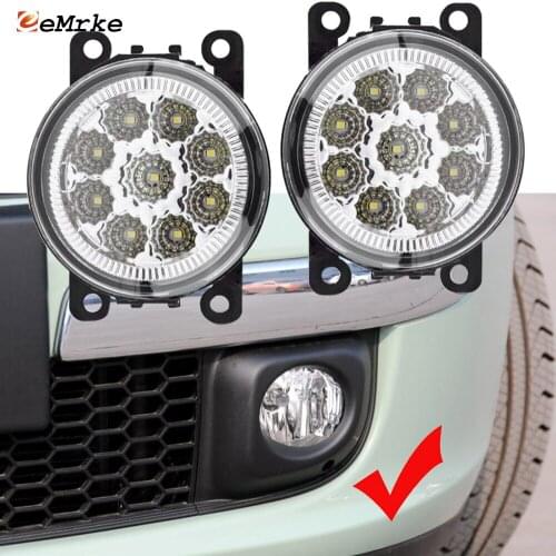 EEMRKE 2 PCS Car-Styling for FIAT 500 312 2012-2015 / 500 Lounge Air BR-spec 9-Pieces Led Fog Lights H11 12V Fog Head Lamp