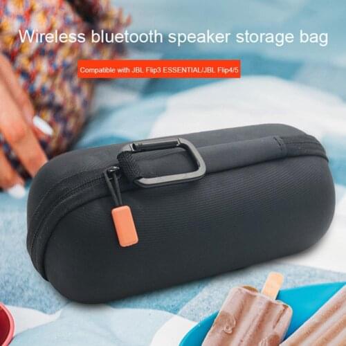 Storage Bag Zipper Closure Waterproof Portable Wireless Bluetooth-compatible Speaker Carrying Travel Case for JBL Flip3 ESSENTIA