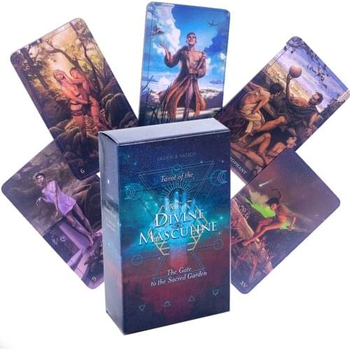 Tarot of The Divine Masculine First Edition 78 Cards Witchcraft Supplies for AltarTarot Cards about Men Exploring Nature
