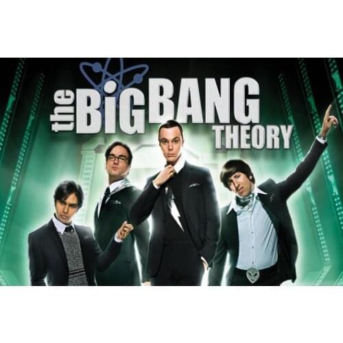 The Big Bang Theory Poster Silk Fabric Poster Print Cloth Fabric Wall Poster Custom Satin Poster 40X60cm,50X75cm,60X90cm
