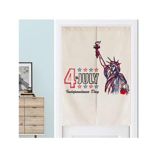 Fabric curtain American kitchen bedroom fitting room toilet door livingroom screen partition curtain