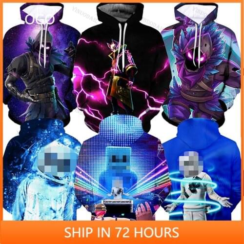 Music DJ 3 To 14 Years Kids Hoodies Game 3D Printed Hoodie Sweatshirt Boys Girls Harajuku Cartoon Jacket Tops Teen Clothes