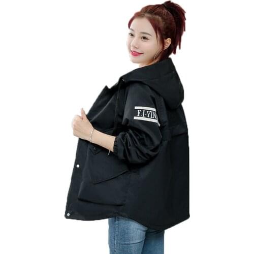Women windbreaker coats loose BF Harajuku Overcoat spring autumn jacket coat new jackets casaco feminino casual Outerwear Female