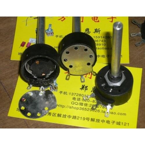 [VK] Import adjustable wire wound potentiometer 100R 3W shaft length 60MM diameter 6MM installation hole 10MM switch