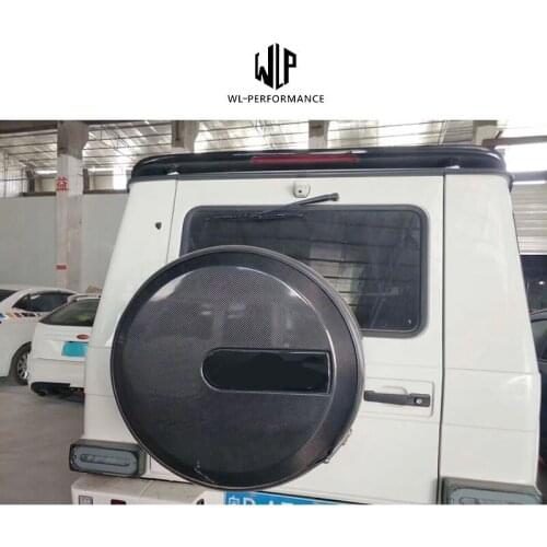 W463 G Class G500 G65 High Quality Carbon Fiber Car Spare Tire Cover For Mercedes-Benz G Class W463 G55 G65 G63 Body Kit 08-14