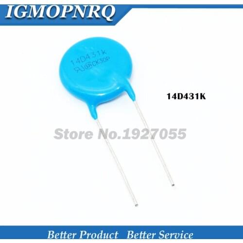 20pcs varistor 14d431K 470V piezoresistor 14d431 Resistor new