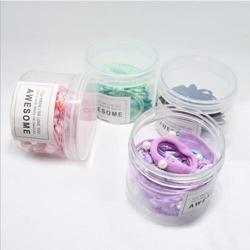 9pcs/set girls elastic hair rubber bands tie haar accessories for women hair ring rope scrunchy gum headwear headdress ornaments