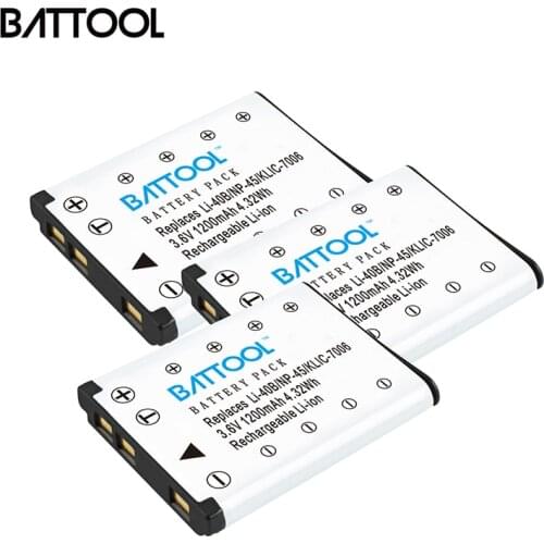 BATTOOL NP-45,NP-45A NP-45S NP45,NP45A LI40B Battery for Fujifilm FinePix Z30,Z10fd,Z250fd,Z110,Z700EXR,J10,J120,JV100 L10