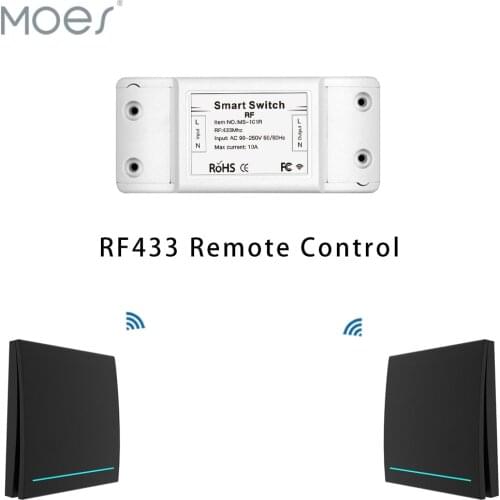 433Mhz Wireless Smart Switch RF Remote Control Receiver Push Button Controller Wall Panel Transmitter,2 way/3 way Multi-Control