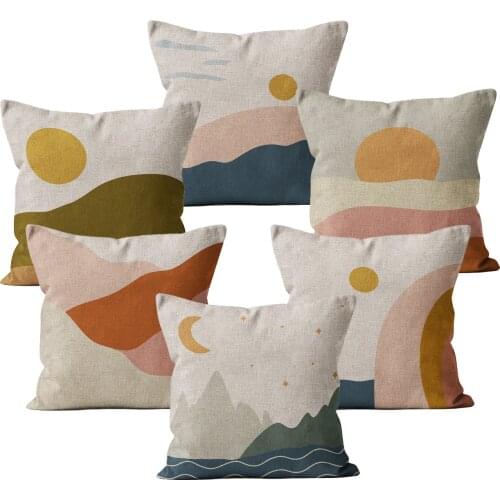 Decorative Pillows Case for Sofa Scandinavian Style Cushion Cover 45*45 40*40 Decor Home for Bed Linen Throw Pillowcase