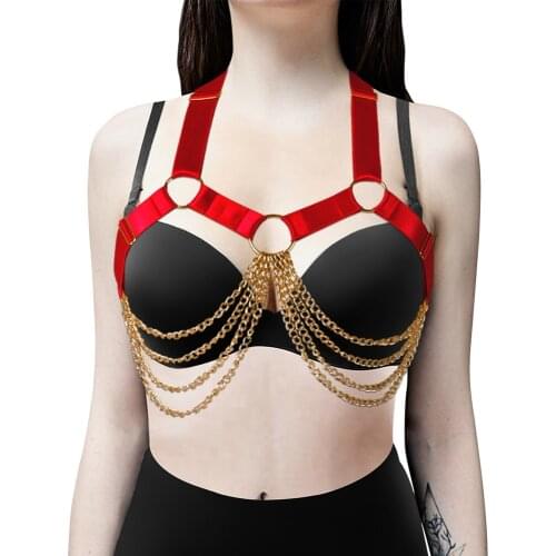 Erotic Lingerie Bdsm Womens Lingerie Cosplay Sexy Cage Bra Body Harness Harajuku Costumes Stockings Bondage Garter Strap Belt