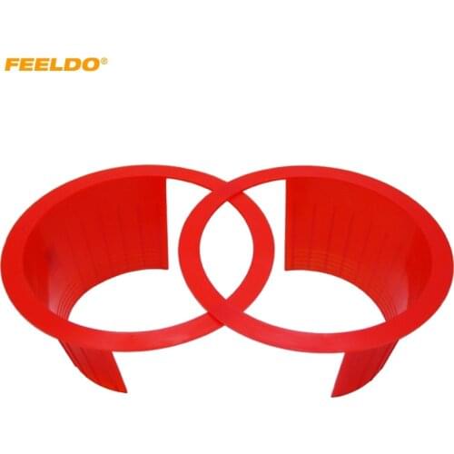 FEELDO 1pair 6.5" Car Auido Horn Speaker Waterproof Cover Plastic Protective Horn Spacer Stereo Speaker Washer Cover