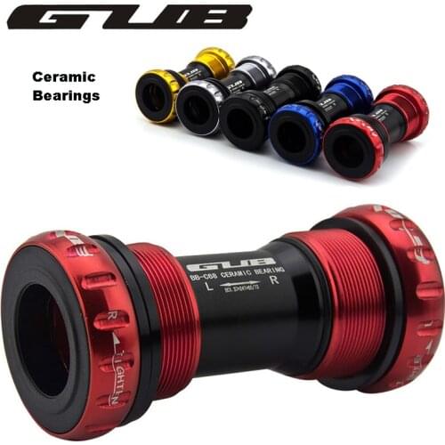 GUB Ceramic Bottom Bracket Shell 68/73MM Screw/Thread Type BSA Crankset Bearings Bicycle Axis For SHIMANO FSA C68