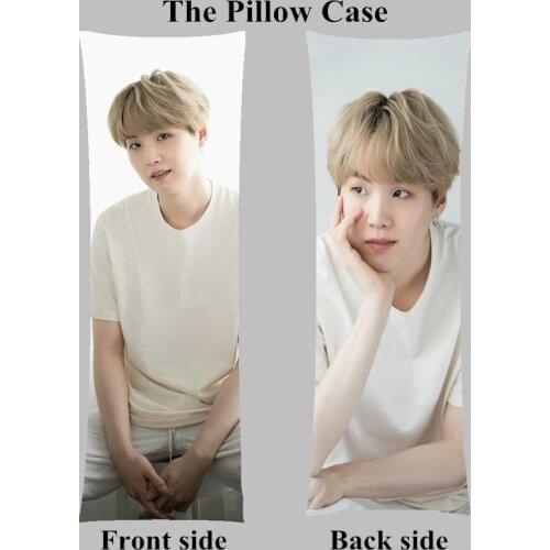 Korea j-hope suga girl body pillowcase 50cmx150cm girl rm jimin v jin long hugging home pillow case cover gift