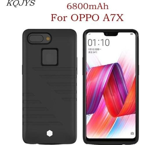KQJYS 6800mAh External Battery Charging Case For OPPO A7X Battery Case Portable Power Bank Battery Charger Cases For OPPO A7X