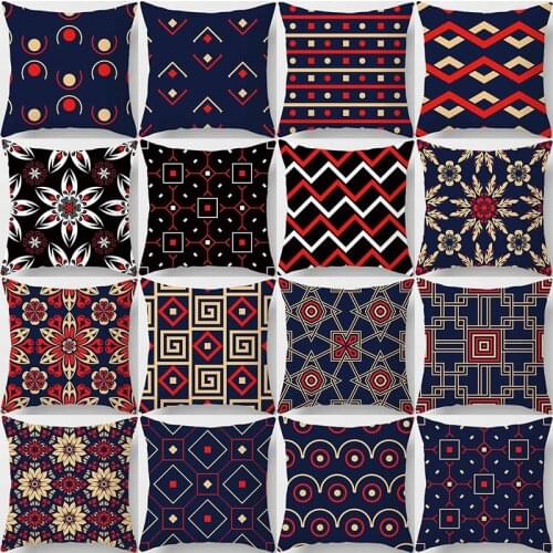 Beauty mandala flowers geometry pattern pillow cases short plush high quality square thick pillow case covers