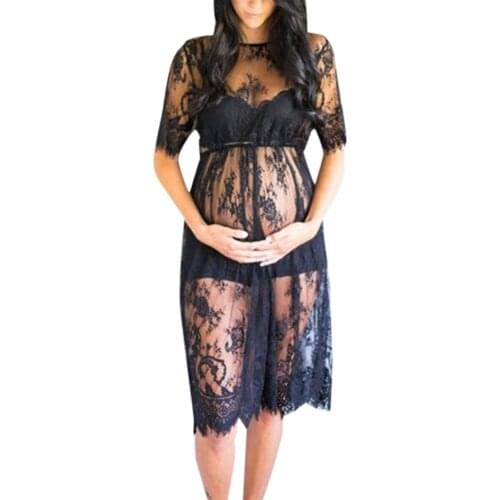 Lace Maternity Dresses for Photo Shoot Pregnant Clothes Pregnant Women Photography Dress Pregnancy Clothes Beach Dresses