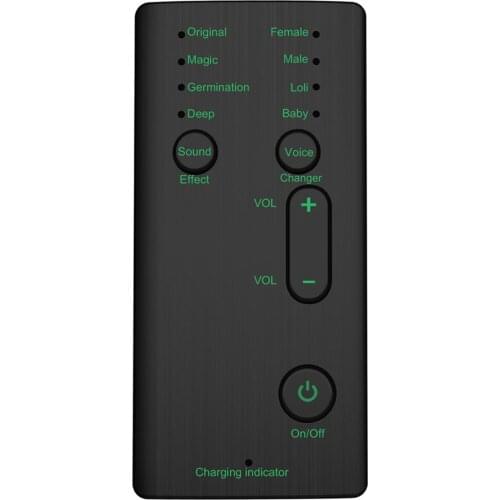 Voice Changer Mini Portable 8 Voice Changing Modulator with Adjustable Voice Functions Phone Computer Sound Card Mic Tool New