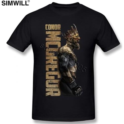 The King Conor Mcgregor The Notorious Tshirt Men Cool Short Sleeve Cotton T Shirts Round Neck MMA T-Shirt Plus Size Urban Tees