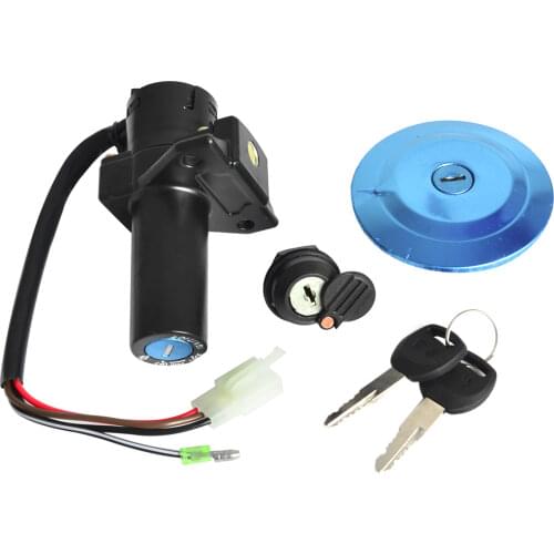 Lock Set Ignition Switch Fuel Cap Seat Lock Keys For Yamaha YBR 125 2002-2013 YBR125 125CC