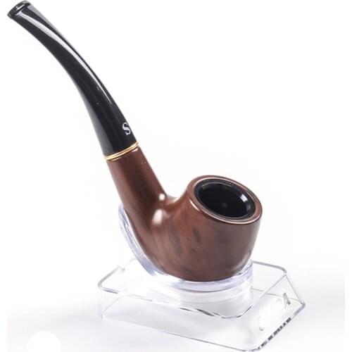 New Resin Tobacco Pipe Portable Smoking Pipe Handmade Tobacco Pipe Microporous Filter Pipe with Tools Smoke Accessory