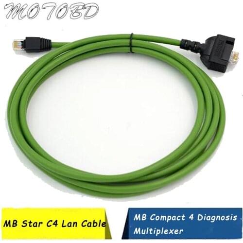 New C4 Lan Cable for Benz MB Star C4 SD Connect Compact 4 Lan Cable for Mercedes Diagnostic Cable for Cars Trucks