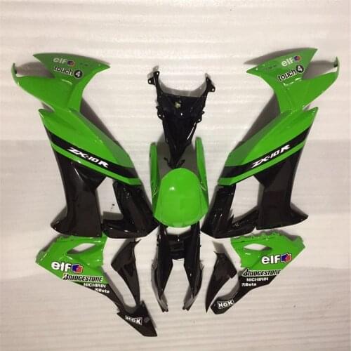 Upgrade your fairings kit for KAWASAKI Ninja ZX10R 2008 2009 2010 ABS fairing kits ZX 10R 08-10 green black motorcy sets