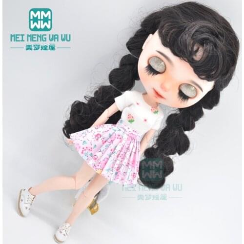 Blyth Doll Clothes for Blyth Azone OB23 OB24 1/6 doll fashion Cardigan Sweater T-shirts dress shoes