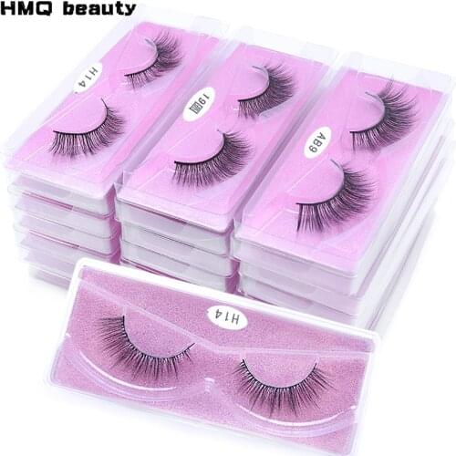 Eyelashes Wholesale 10/20/50Pairs 3D Mink Lashes Natural False Eyelashes Long Set faux cils Bulk Makeup Thick Fake lashes