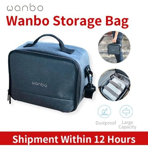 Portable Projector Storage Bag for Xiaomi Wanbo T2 Max X1 Waterproof T2 Projection Bag Large Capacity Lighweight Case for Travel