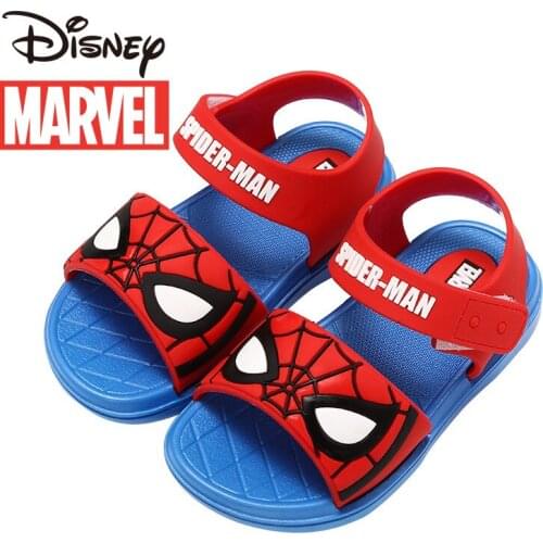 Marvel Spiderman Boy Sandals Kids Sports Cartoon Beach Shoes Toddler Sandals Boy Sandals Kids Red Sandals