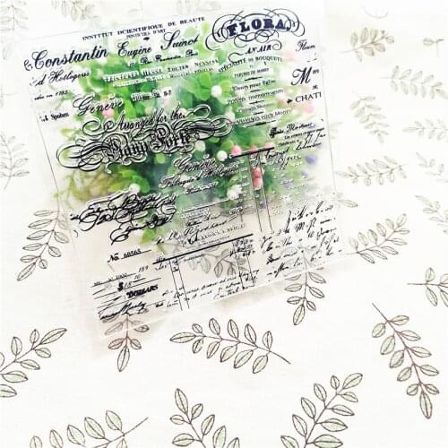 14*14.5CM Hot sale letter Transparent Clear Stamps / Silicone Seals Roller Stamp for DIY scrapbooking photo album/Card Making