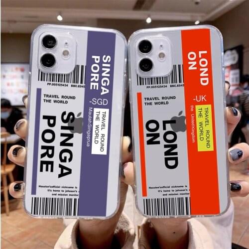 Hot Retro label Silicone phone case For iphone 12 11 Pro MAX 5 6 7 8 9 10 X XS XR XSMAX Plus SE 2020 Back Cover Shell