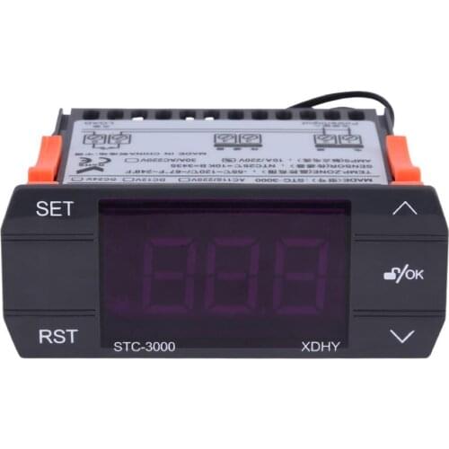 STC-3000 110V-220V Touch Digital Temperature Controller Thermostat With Sensor(30A)