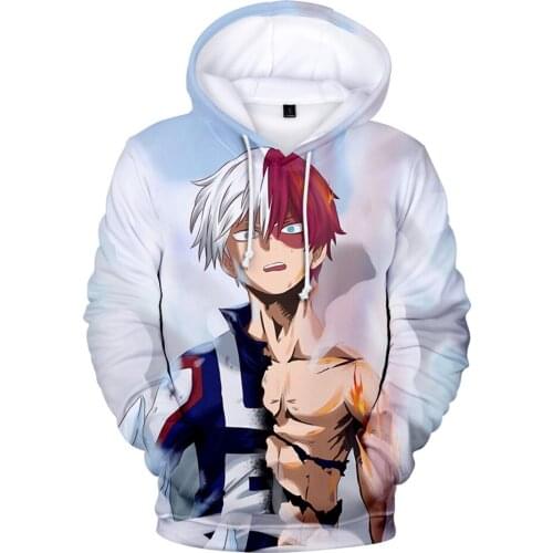 My Hero Academia Hoodie 3D Sweatshirt Long Sleeve Women Mens Tracksuit Harajuku Streetwear Anime Shoto Todoroki Clothes