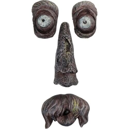 Bark Face Tree Monster Facial Decoration Easter Outdoor Garden Resin Creative Props Party Festival Ornament Supplies Dropship