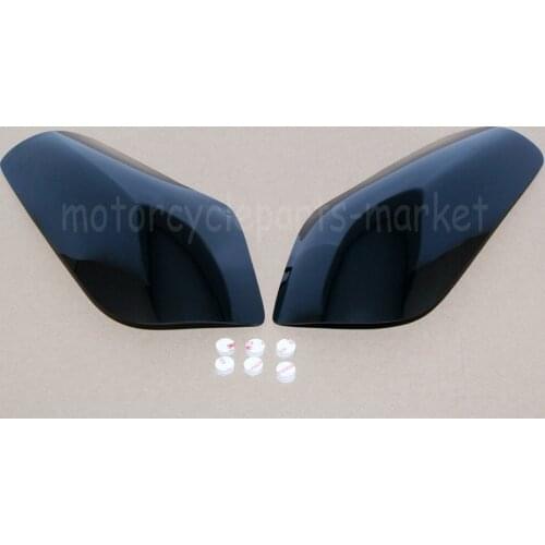 Smoke Motorcycle ABS Headlight Lens Cover Shield For Honda Goldwing Gold Wing GL1800 2002-2013