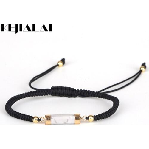 KEJIALAI Bracelets For Women Stone Lace-Up Rope Chain Adjustable Friendship Bracelets Temperament Personality Bracelets B216