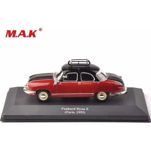 1:43 car toys diecast IXO red classic taxi model Panhard Dyna Z (Paris ,1953) vehicle car gift for children kids