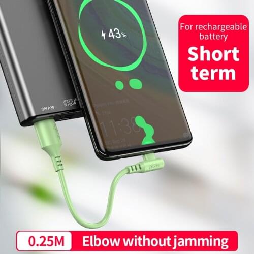 3PCS 0.25M Super Short 5A Portable Charger Power Bank Type C Cable for Xiaomi Mobile Phone Accessories Charger Usb C Cable