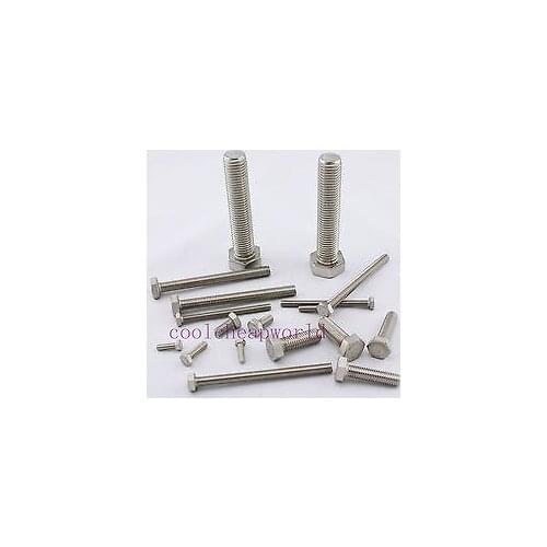 50pcs Metric Thread M5x40mm 304 Stainless Steel Outside Hex Screw Bolt Hexagon