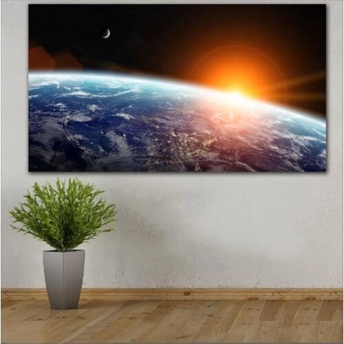 Large size Printing Oil Painting Planetscape beautful wall art canvas print pictures for living room and bedroom No Frames