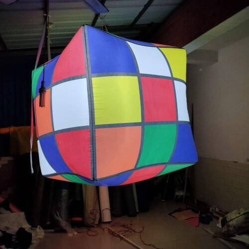 Hot sale inflatable cube with led