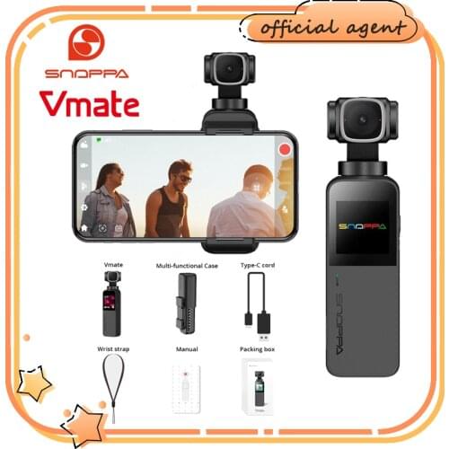 Snoppa Vmate 3-Axis Handheld Gimbal 4K Camera 200Mbps High Bitrate 118g Video Record Microphone WiFi 90° Rotating Lens VS Fimi